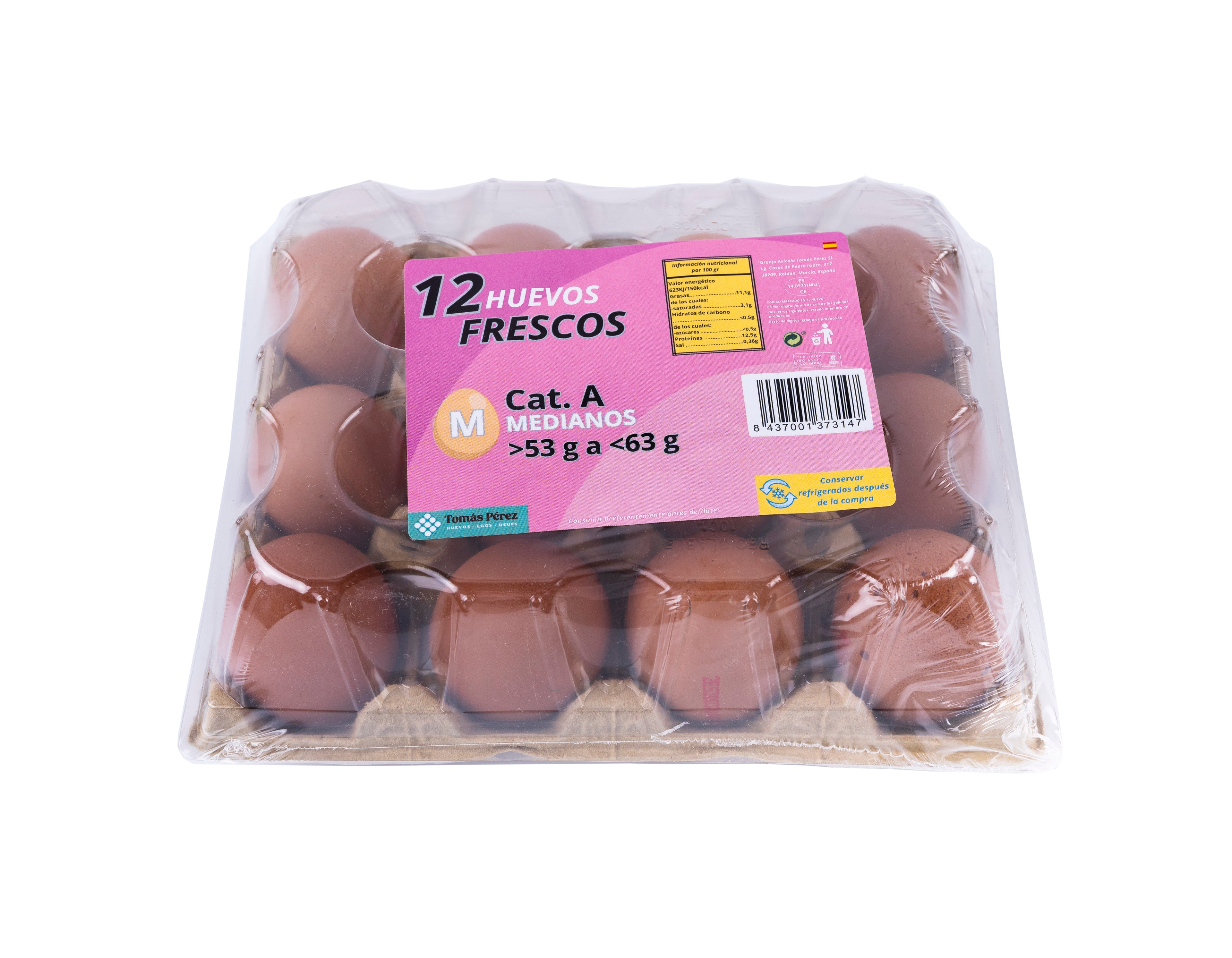 12 Huevos M retráctil