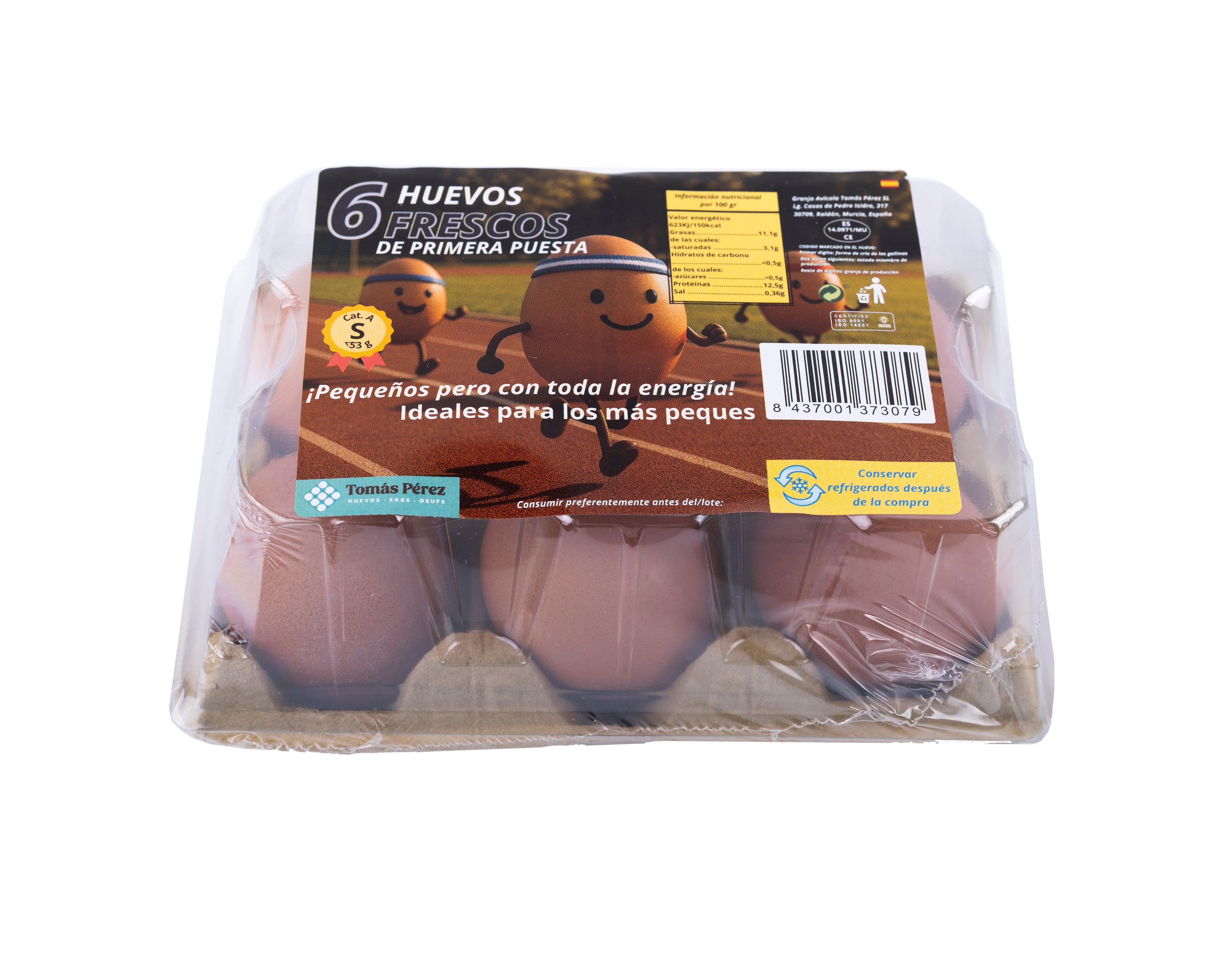 6 Huevos S retráctil